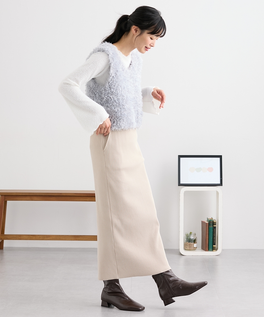 【ゆったり幅広】ストレッチショートブーツ(低反発中敷)(ワイズ4E)19