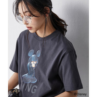 王様(ミッキーマウス)/キングダム ハーツ/綿100％プリントTシャツ　大きいサイズ　シックスタイル