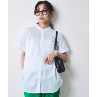 綿麻チュニックシャツ　大きいサイズ　シックスタイル