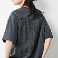 綿100%ピグメント染ロゴプリントTシャツ　大きいサイズ　シックスタイル