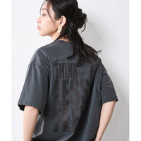 綿100%ピグメント染ロゴプリントTシャツ　大きいサイズ　シックスタイル