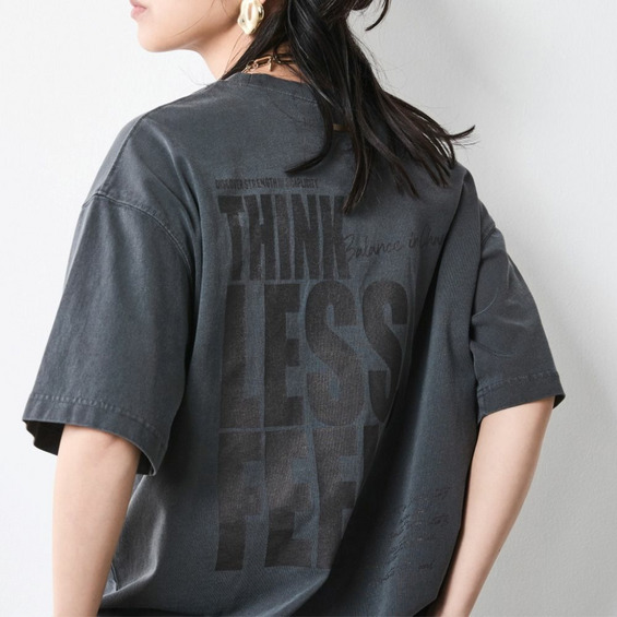 綿100%ピグメント染ロゴプリントTシャツ 大きいサイズ シックスタイル【アリノマ/Alinoma】 綿100%ピグメント染ロゴプリントTシャツ 大きいサイズ シックスタイル【アリノマ/Alinoma】