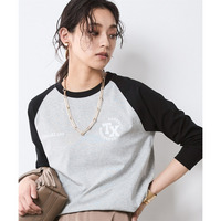 8分袖配色ラグランスリーブTシャツ 大きいサイズ　シックスタイル
