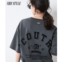 綿100％ピグメント染バックプリントTシャツ 大きいサイズ　シックスタイル
