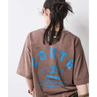綿100％ピグメント染バックプリントTシャツ 大きいサイズ　シックスタイル