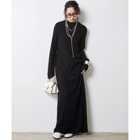 テレコロングワンピース 大きいサイズ　シックスタイル