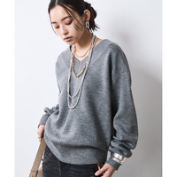 Vネックニットプルオーバー 大きいサイズ　シックスタイル