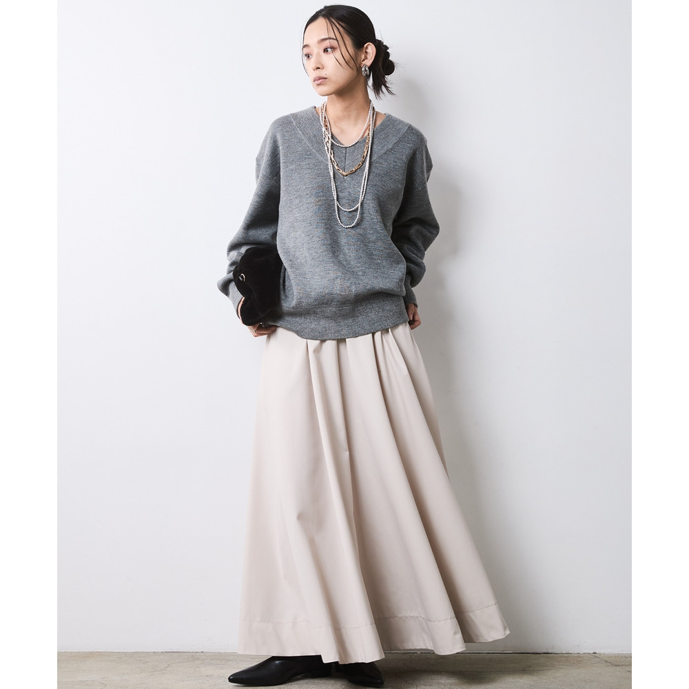 Vネックニットプルオーバー 大きいサイズ シックスタイル6