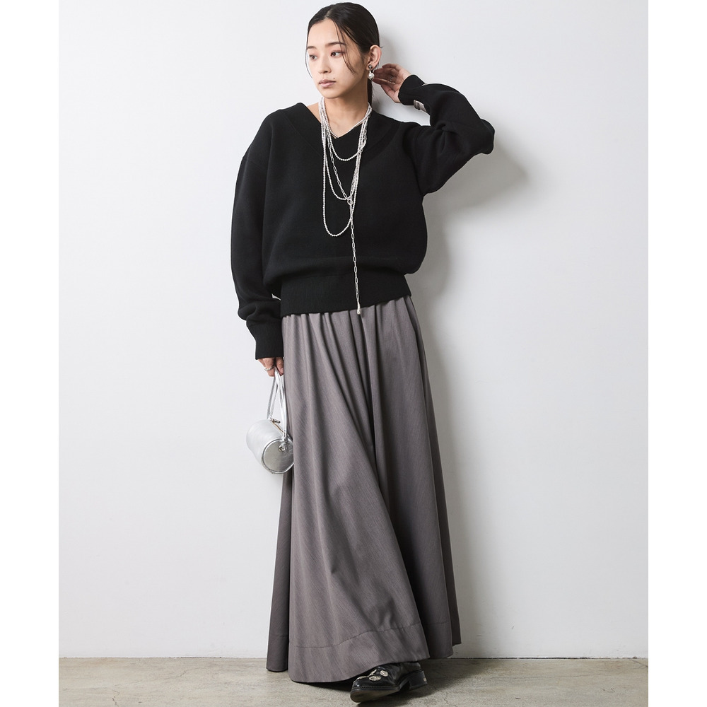 Vネックニットプルオーバー 大きいサイズ シックスタイル7