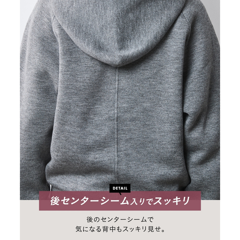 ジップアップニットフーディ 大きいサイズ シックスタイル16