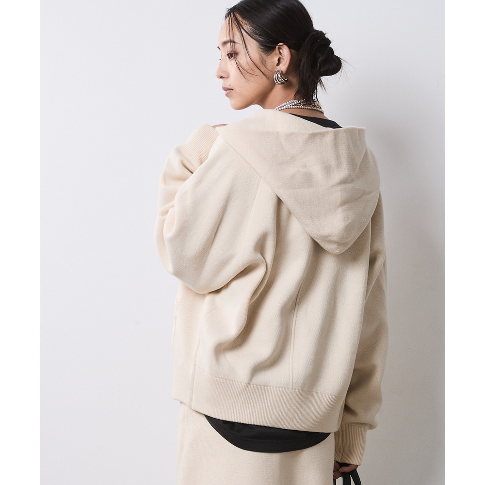 ジップアップニットフーディ 大きいサイズ シックスタイル25