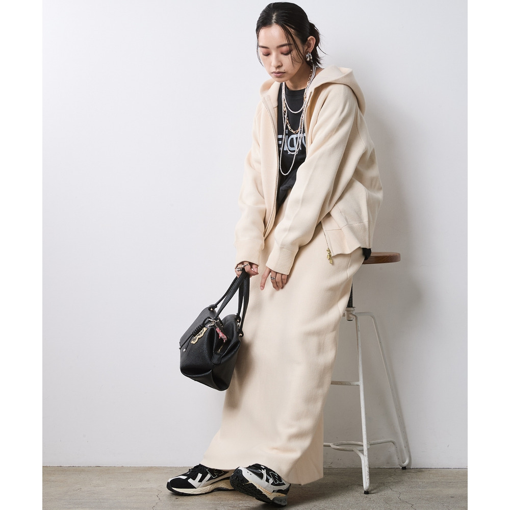 ジップアップニットフーディ 大きいサイズ シックスタイル26