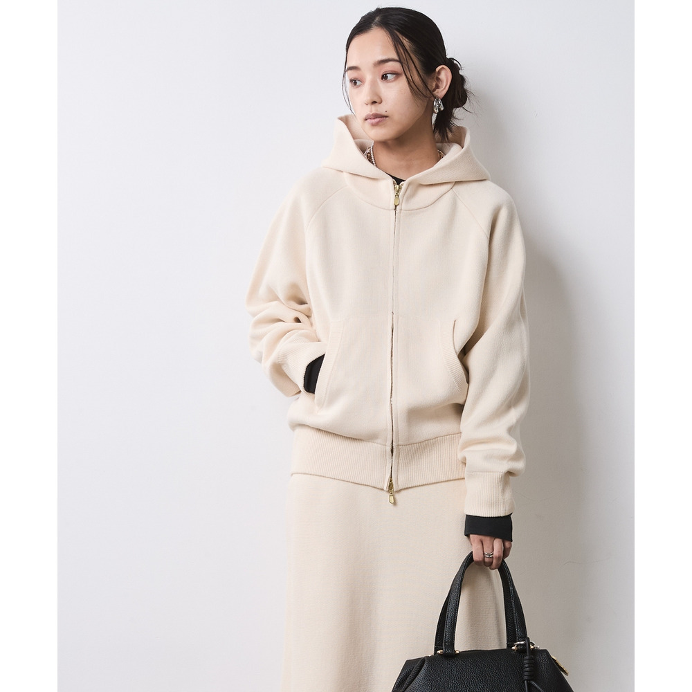 ジップアップニットフーディ 大きいサイズ シックスタイル28