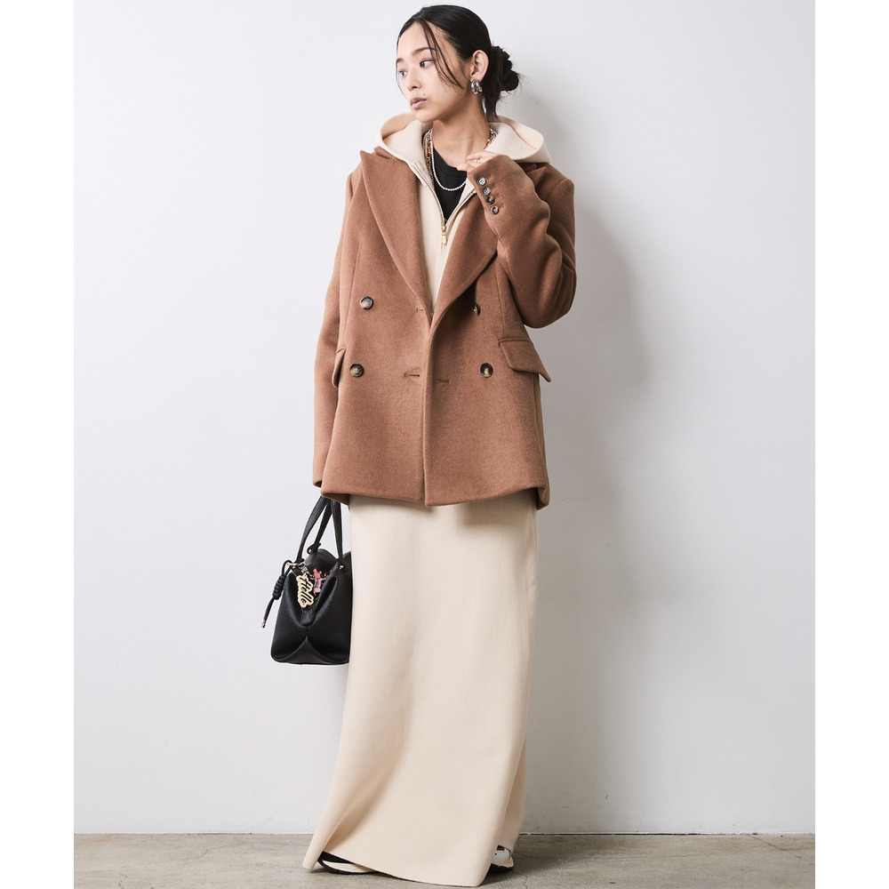 ジップアップニットフーディ 大きいサイズ シックスタイル30