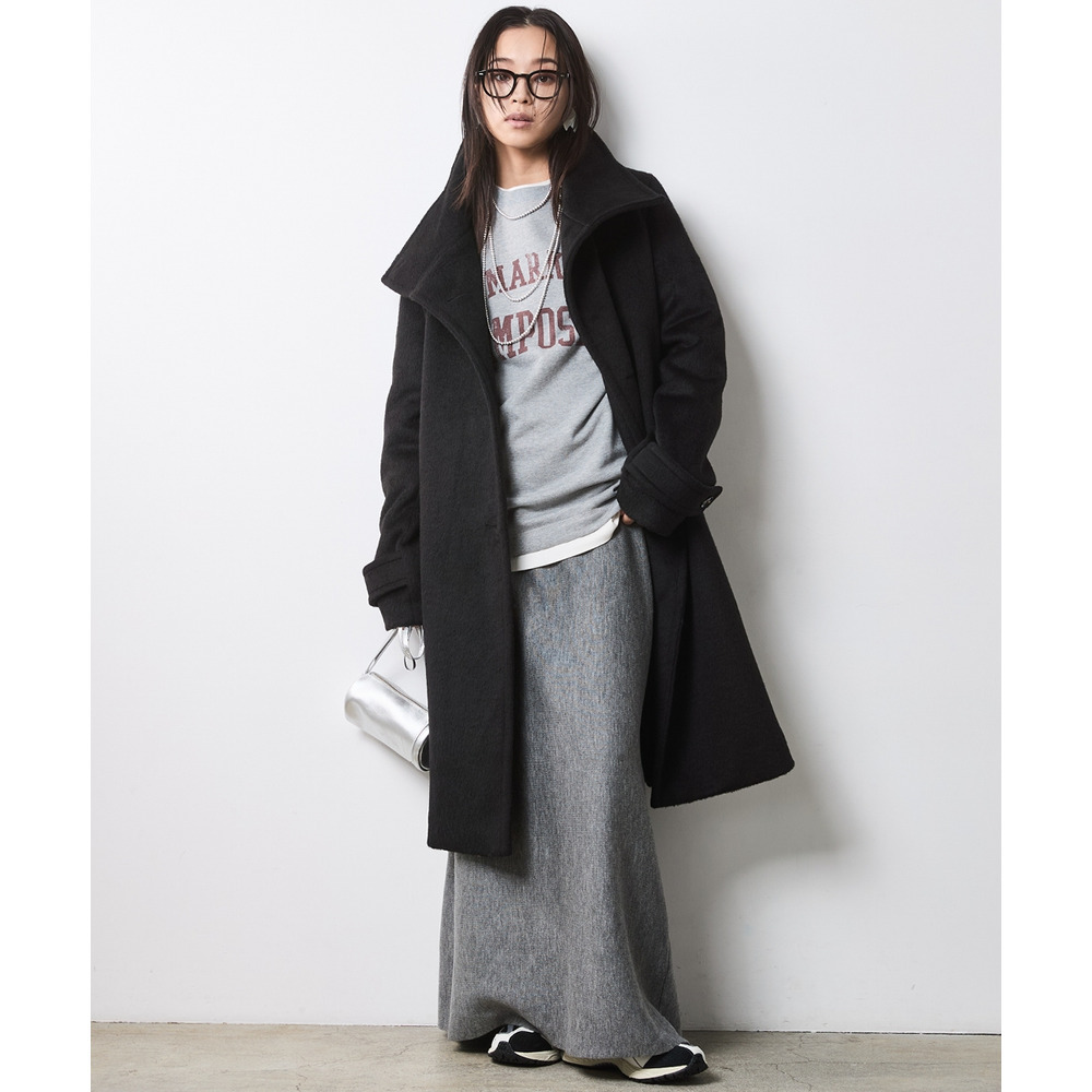 ニットナローマキシスカート 大きいサイズ シックスタイル10