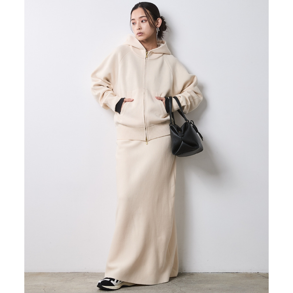 ニットナローマキシスカート 大きいサイズ シックスタイル23