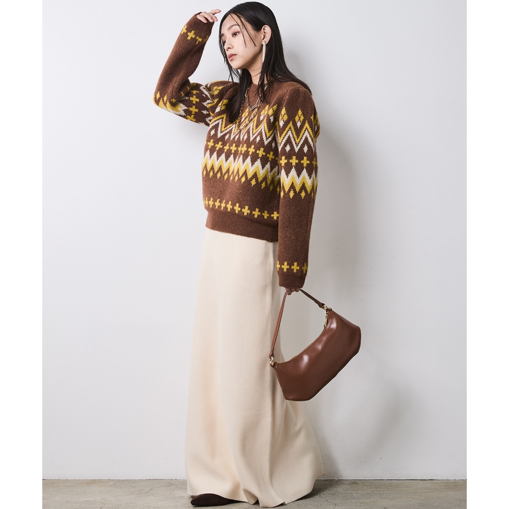 ニットナローマキシスカート 大きいサイズ シックスタイル6