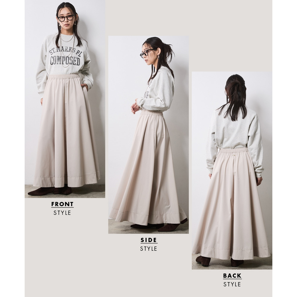 フレアマキシスカート 大きいサイズ シックスタイル19