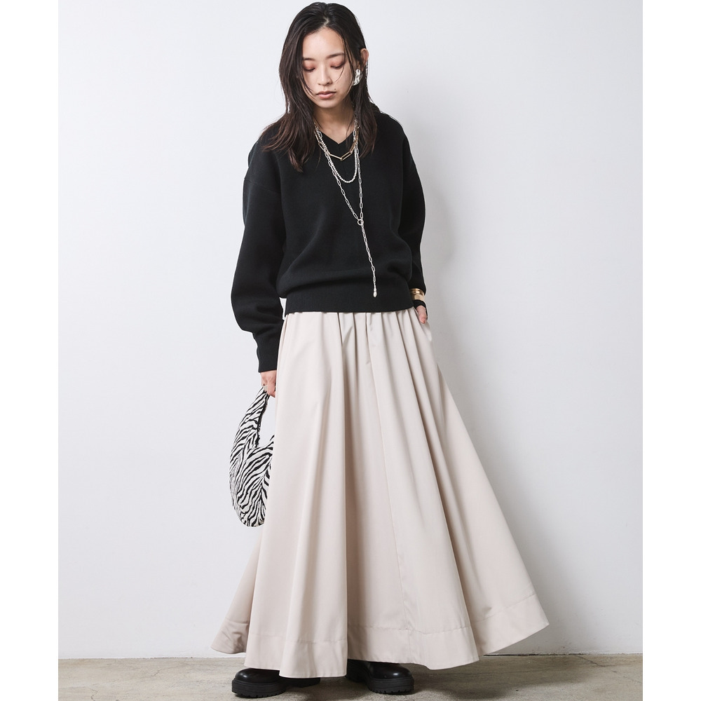 フレアマキシスカート 大きいサイズ シックスタイル20