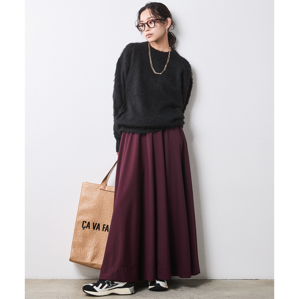 フレアマキシスカート 大きいサイズ シックスタイル28