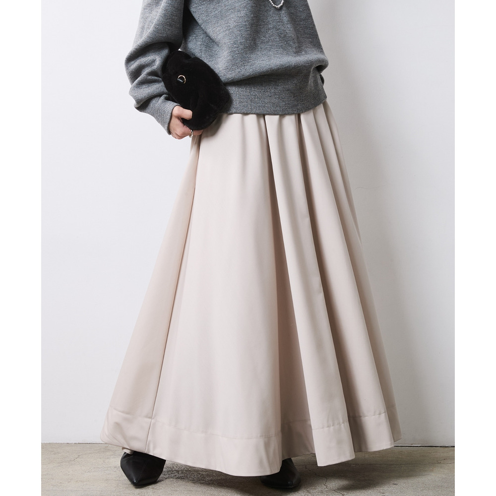 フレアマキシスカート 大きいサイズ シックスタイル1