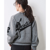 バックロゴジャガードニットプルオーバー 大きいサイズ　シックスタイル