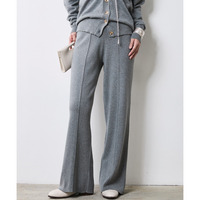 ニットストレートパンツ 大きいサイズ　シックスタイル