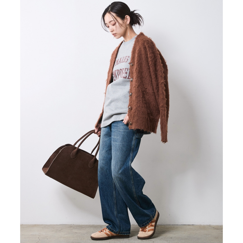 へアリーニットカーディガン 大きいサイズ シックスタイル10