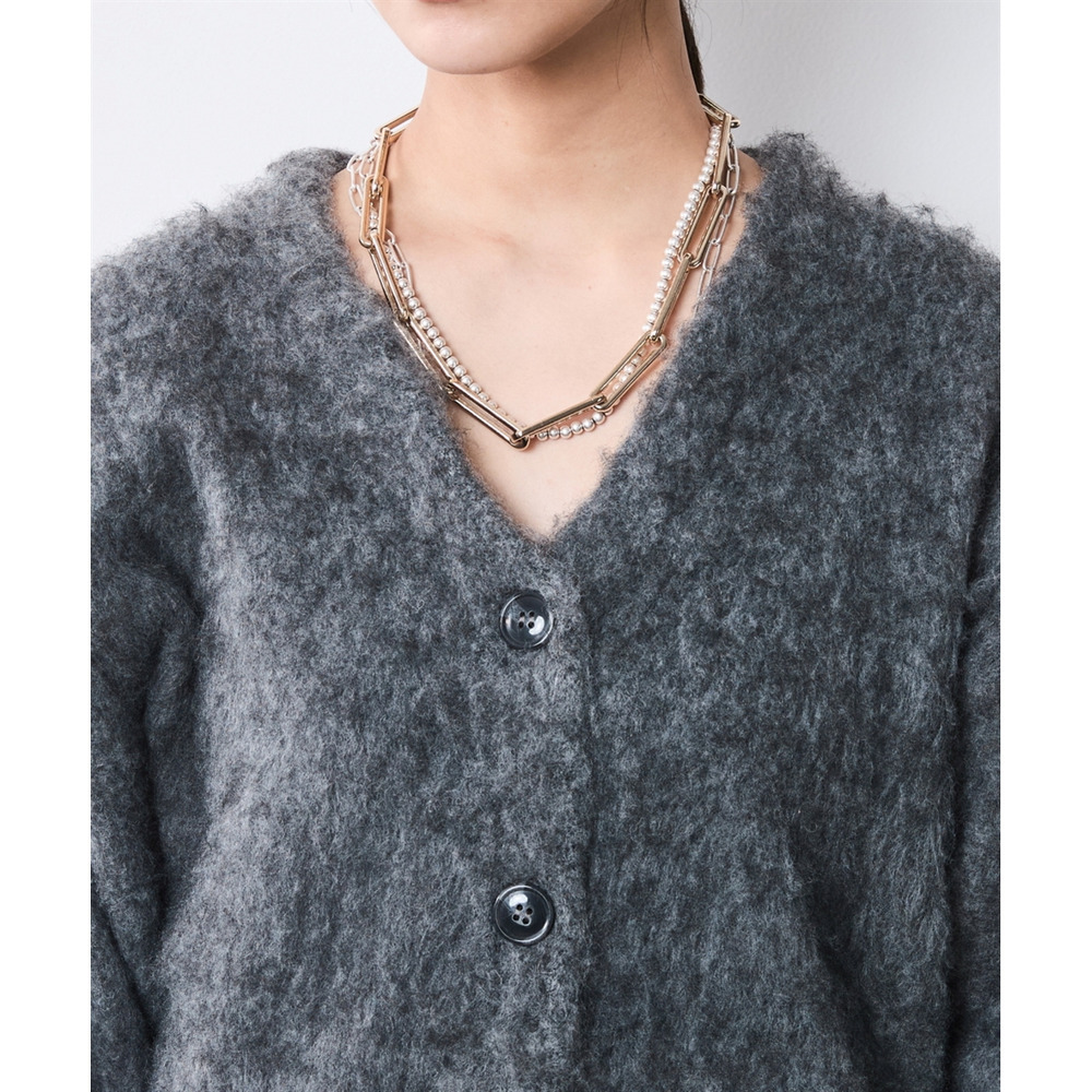 へアリーニットカーディガン 大きいサイズ シックスタイル11