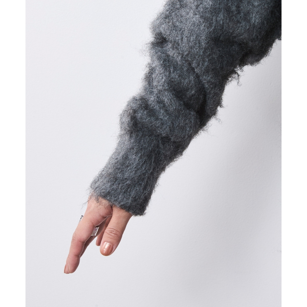 へアリーニットカーディガン 大きいサイズ シックスタイル15