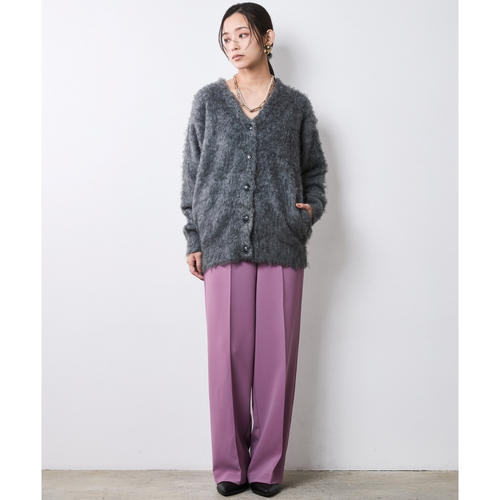 へアリーニットカーディガン 大きいサイズ シックスタイル18