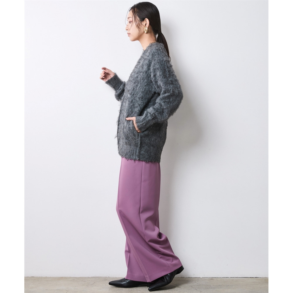 へアリーニットカーディガン 大きいサイズ シックスタイル19