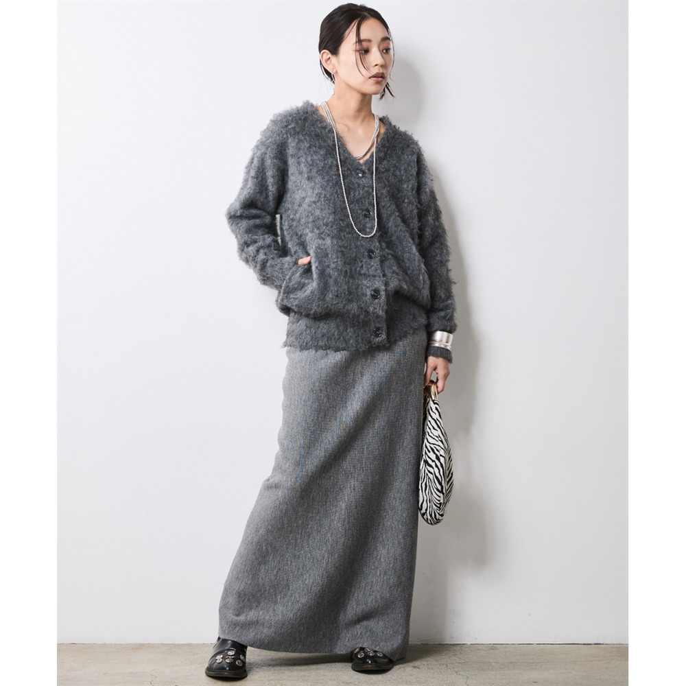 へアリーニットカーディガン 大きいサイズ シックスタイル2