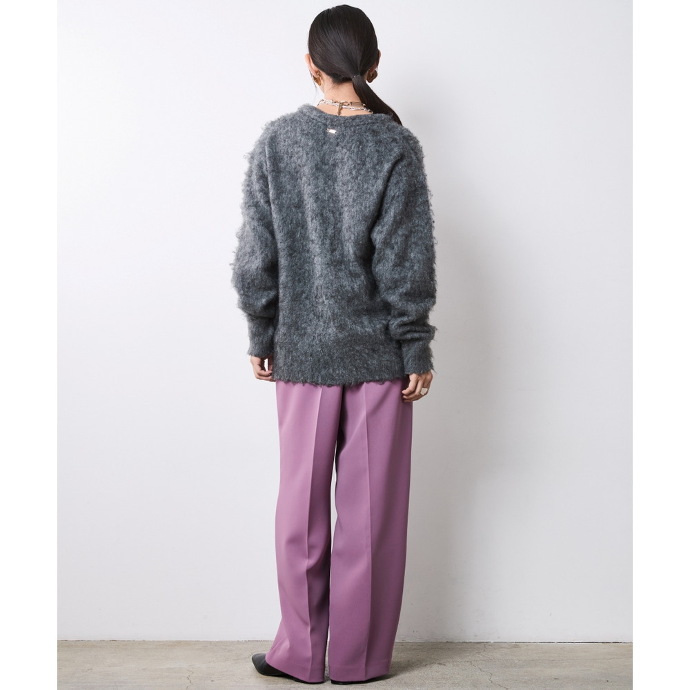 へアリーニットカーディガン 大きいサイズ シックスタイル20