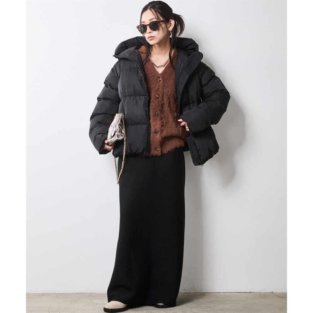 へアリーニットカーディガン 大きいサイズ シックスタイル25