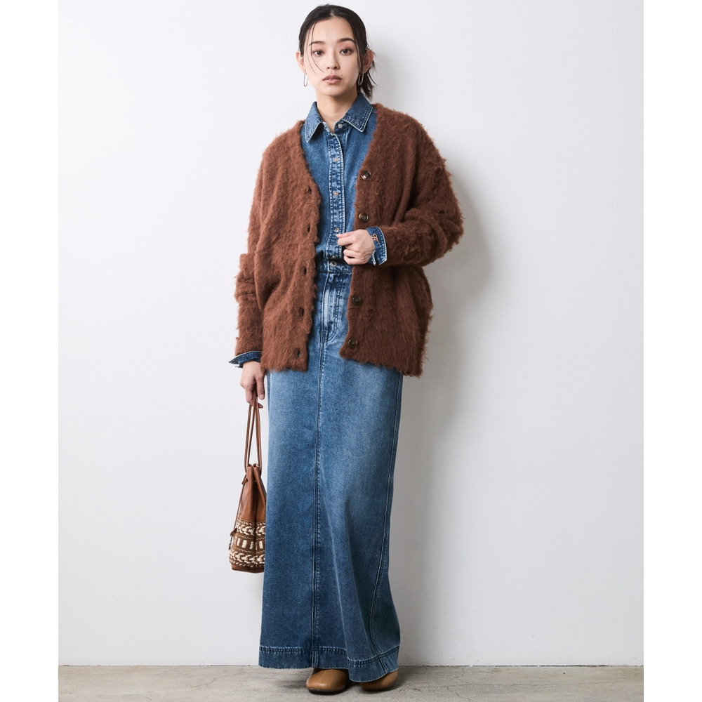 へアリーニットカーディガン 大きいサイズ シックスタイル27