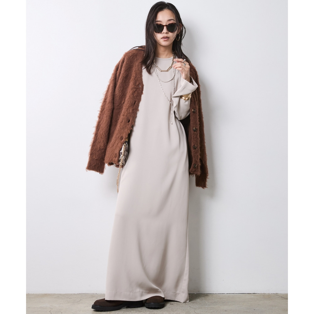 へアリーニットカーディガン 大きいサイズ シックスタイル29