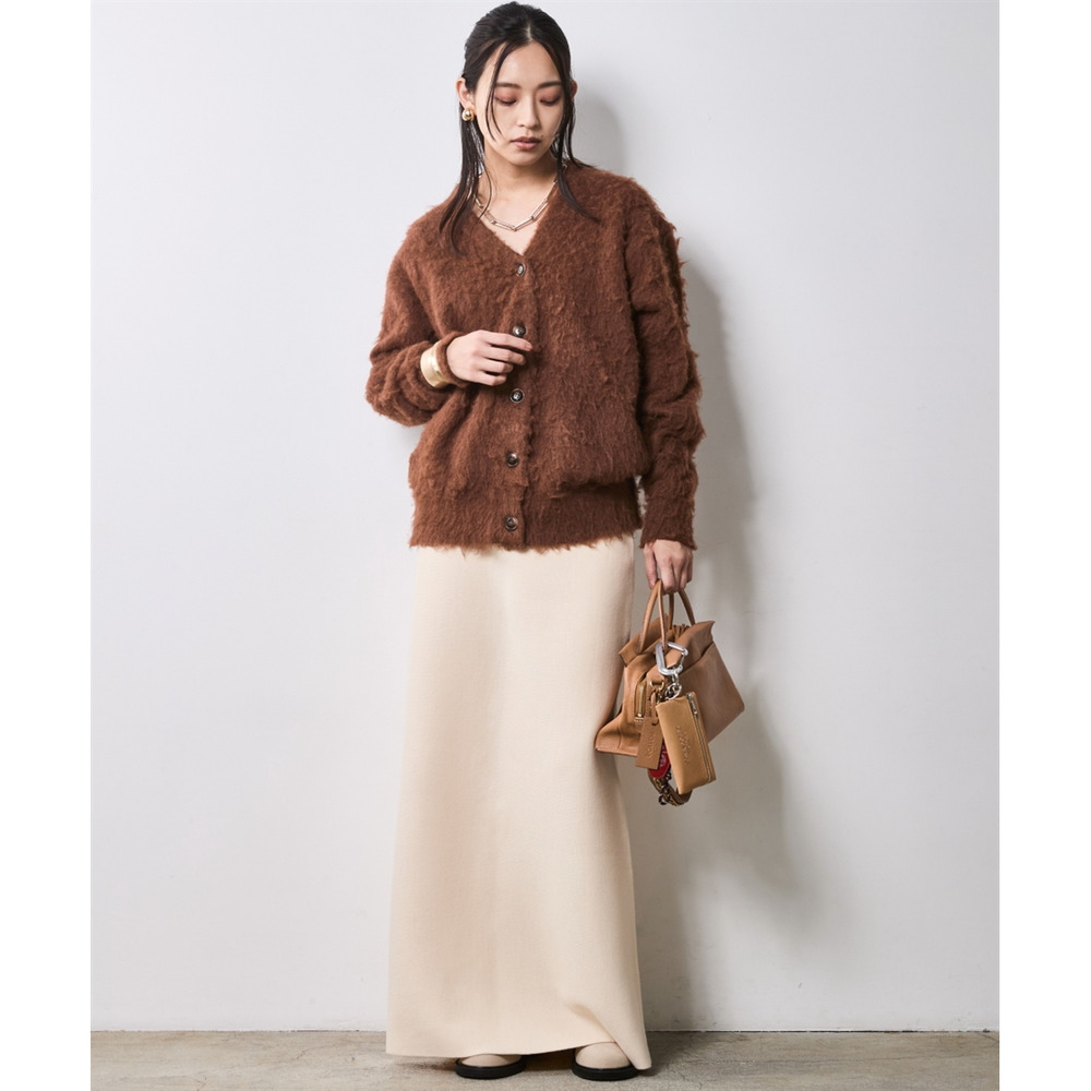 へアリーニットカーディガン 大きいサイズ シックスタイル30