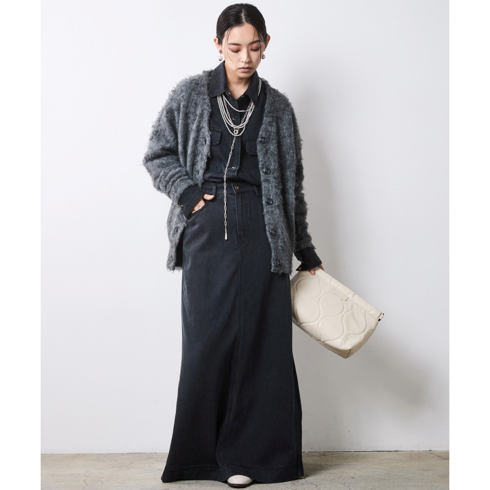 へアリーニットカーディガン 大きいサイズ シックスタイル7