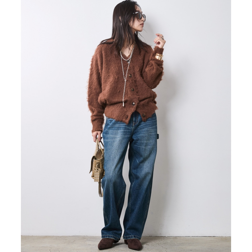 へアリーニットカーディガン 大きいサイズ シックスタイル8