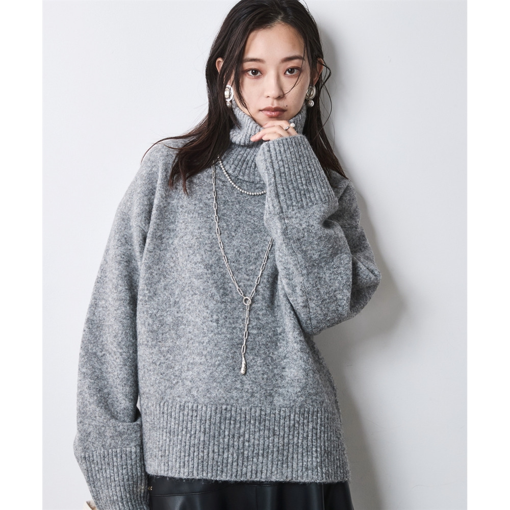 ハイネックニット 大きいサイズ シックスタイル1