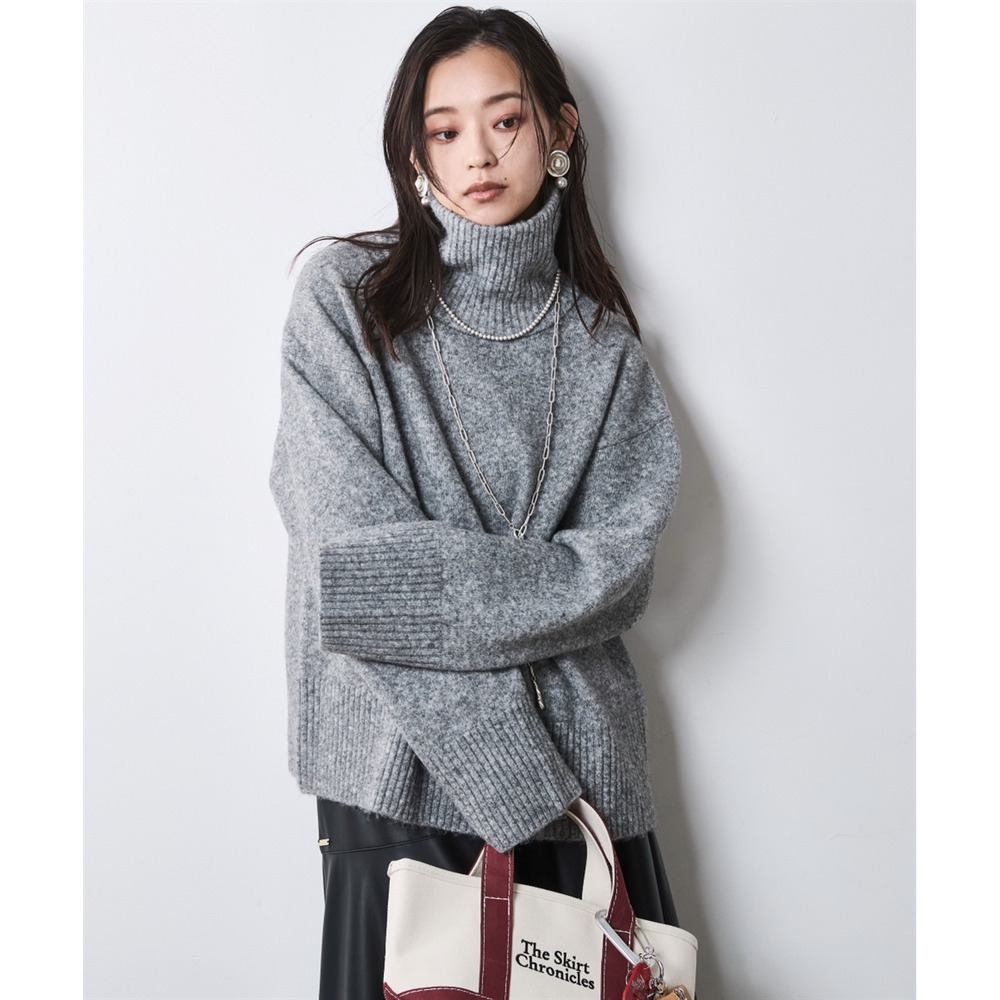 ハイネックニット 大きいサイズ シックスタイル1