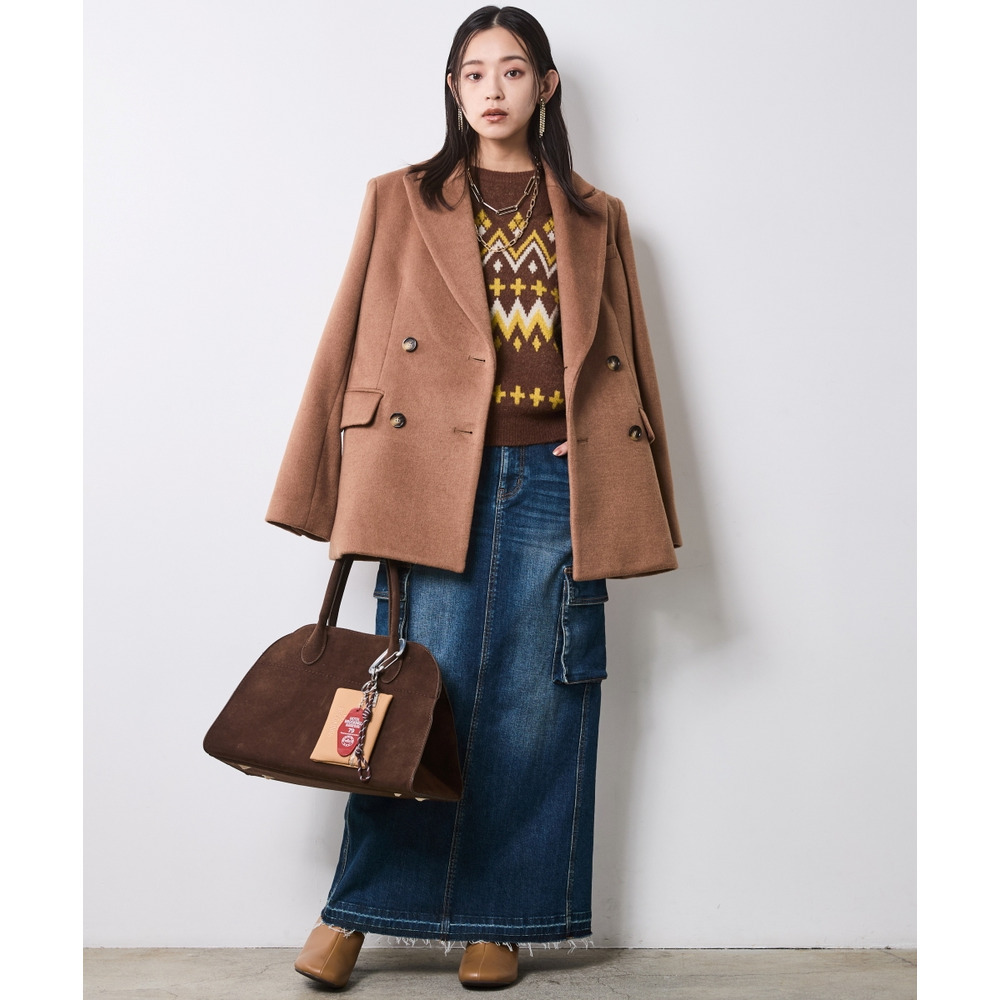 ジャガードパフスリーブニット 大きいサイズ シックスタイル8