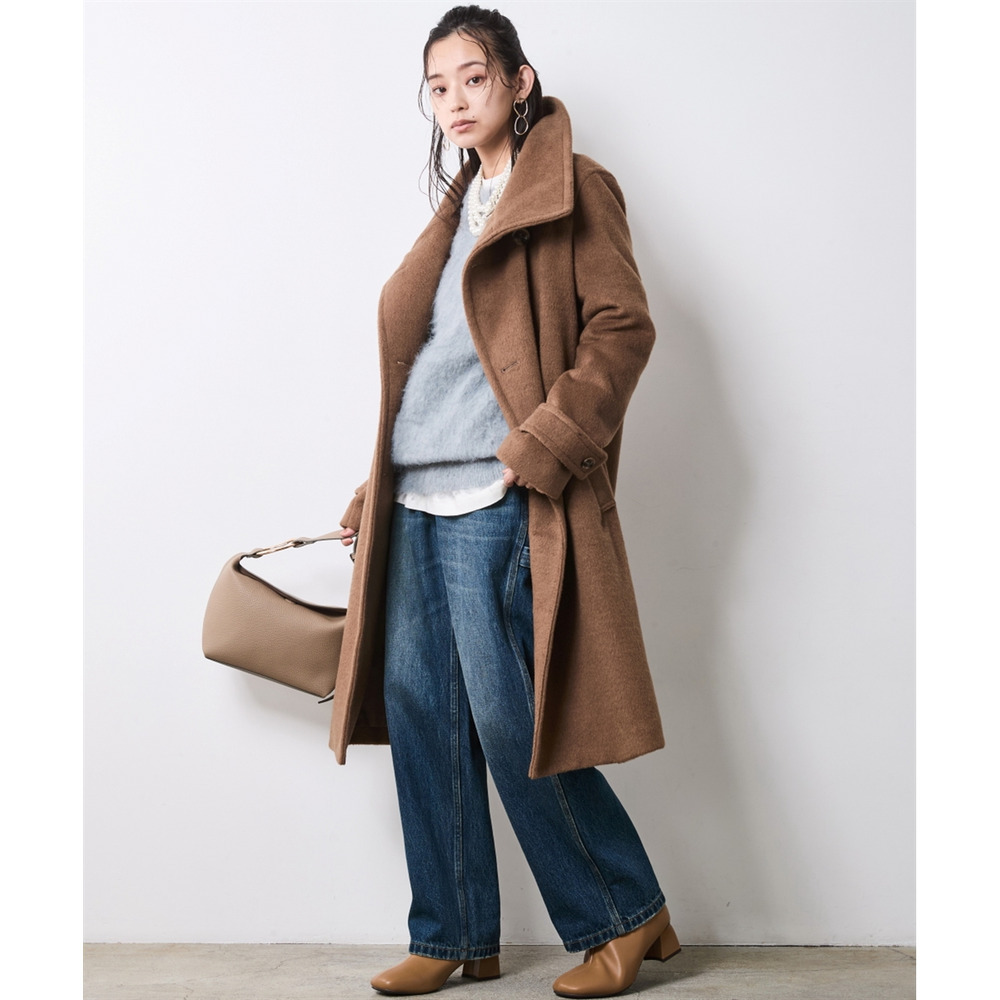 ヘアリークルーネックニット 大きいサイズ シックスタイル11