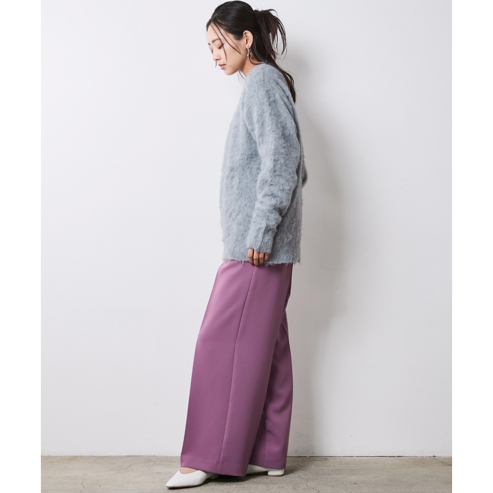 ヘアリークルーネックニット 大きいサイズ シックスタイル19