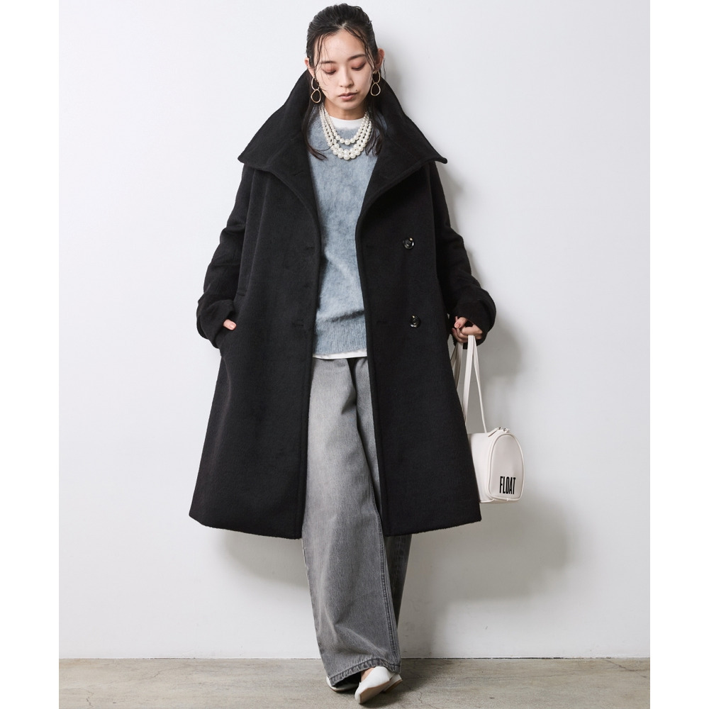 ヘアリークルーネックニット 大きいサイズ シックスタイル22