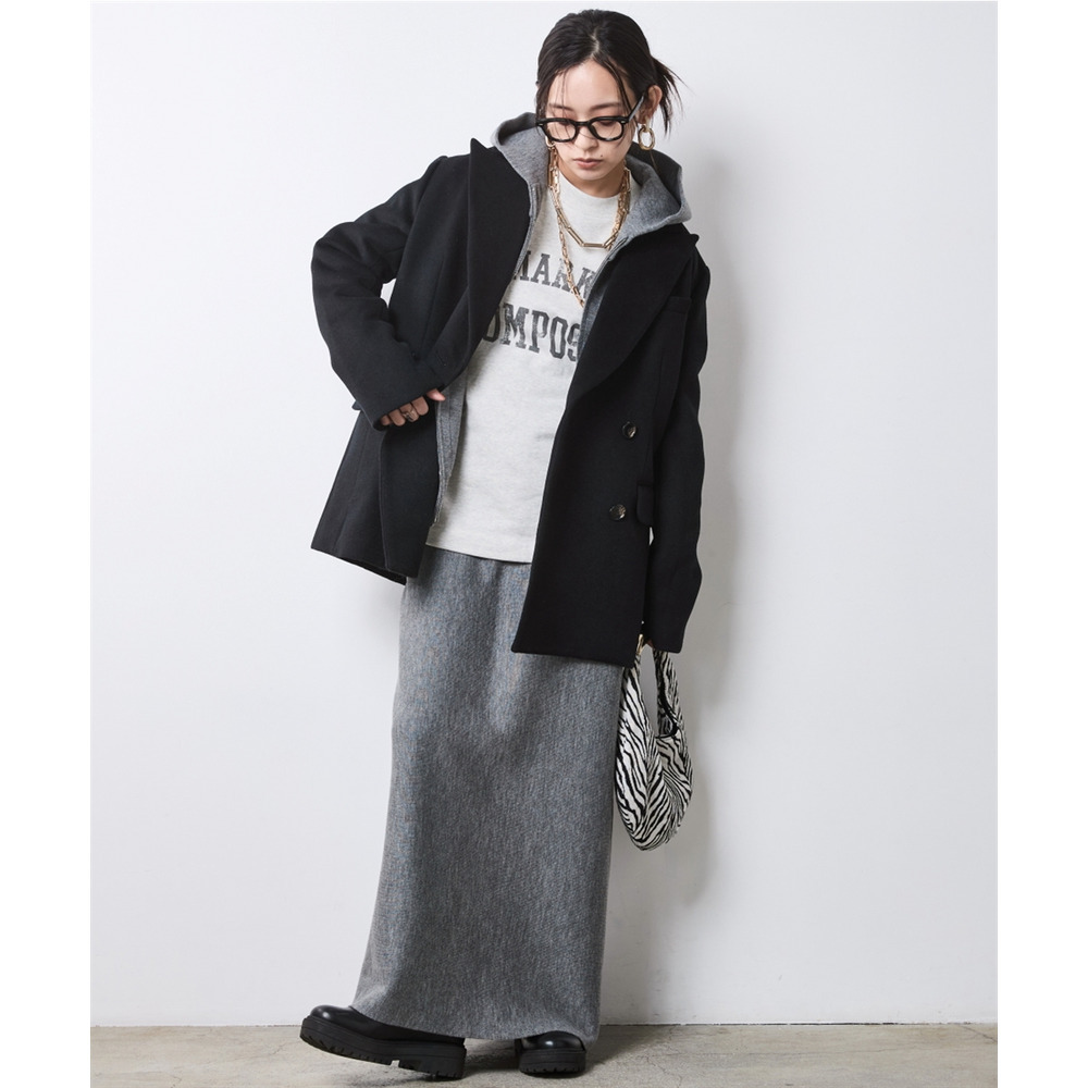 綿100%裏起毛ロゴプリントスウェット 大きいサイズ シックスタイル10