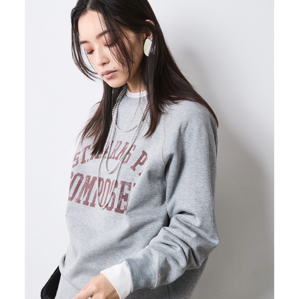 綿100%裏起毛ロゴプリントスウェット 大きいサイズ シックスタイル25