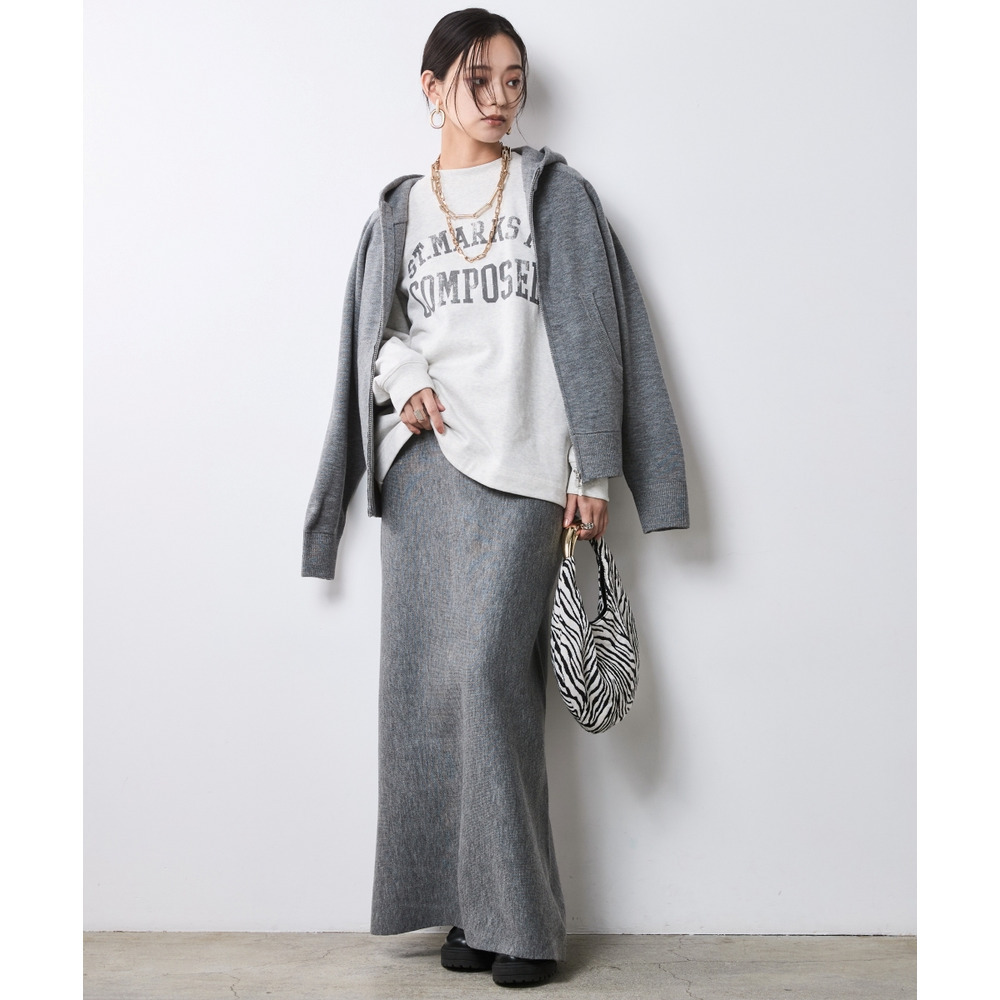 綿100%裏起毛ロゴプリントスウェット 大きいサイズ シックスタイル4