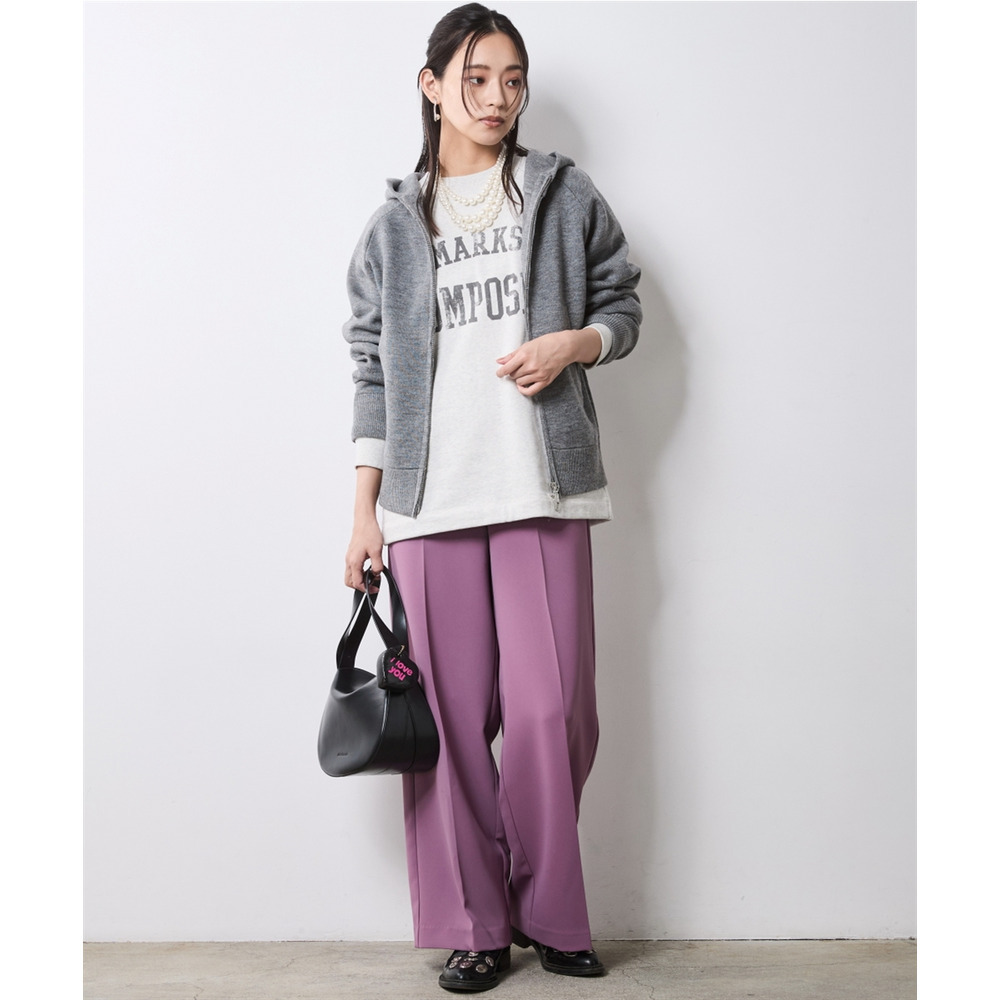 綿100%裏起毛ロゴプリントスウェット 大きいサイズ シックスタイル8